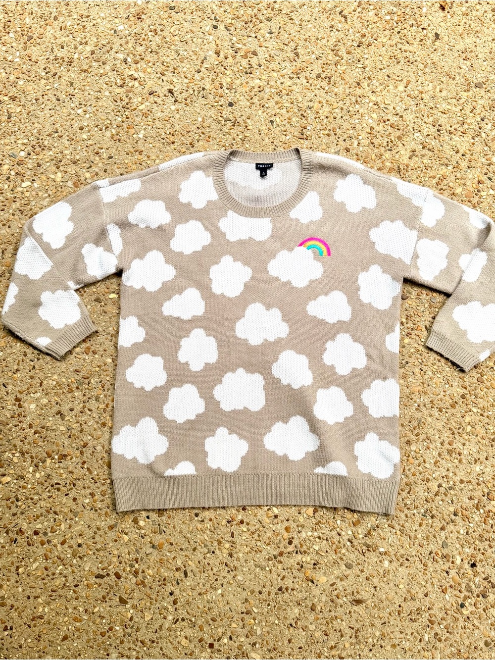 Torrid Rainbow Cloud Pullover Sweater Size 2X